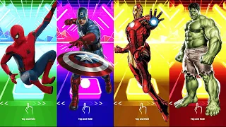 Tiles Hop Marvel & DC – Spiderman vs Captain America vs Iron Man vs Hulk