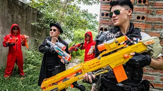 LTT Game Nerf War : Captain Warriors SEAL X Nerf Guns Fight Braum Crazy Gold Button Trade Stolen