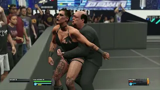 Paul heyman vs Rhea ripley prestige match