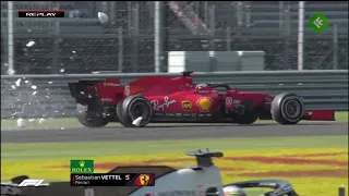 F1 2020 Monza Vettel Brake Failure