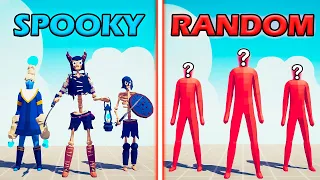 SPOOKY TEAM vs RANDOM TEAM - Totally Accurate Battle Simulator | TABS