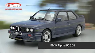 ck-modelcars-video: BMW Alpina B6 3.5S Baujahr 1990 Mauritius blau 1:18 Solido