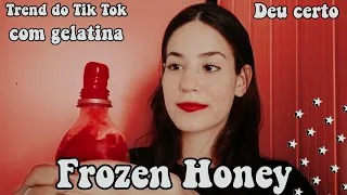 TENTANDO FAZER FROZEN HONEY COM GELATINA (Trend Do Tik Tok)