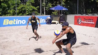 Que JOGÃO nas semis entre Bruno D Paula e Nilton x Dede e Wesley #volei #voleidepraia #voleibol