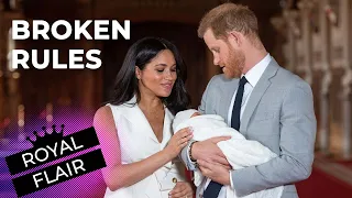 7 Times Prince Harry and Duchess Meghan Broke The Royal Rules | ROYAL FLAIR