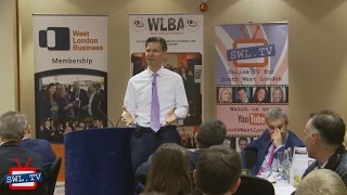 John Holland Kaye talks to West London Business leaders at Heathrow