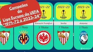 Todos os campeões da Liga Europa da UEFA "1971-72 á 2023-24"