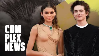 Zendaya & Timotheé Chalamet Talk 'Donda' vs 'CLB' & ‘Dune’ | Complex News