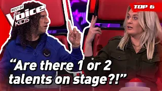 SURPRISING Blind Auditions with one or two TALENTS in The Voice Kids! 🤯 | Top 6