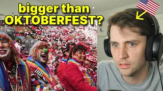 American reacts to Carnival in Germany