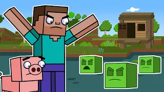 Slime & The Swamp Hut | Block Squad (Minecraft Animation)