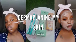 FIRST TIME DERMAPLANING AT HOME | SKINCARE | GENTLE MAGIC PRODUCTS | South African Youtuber