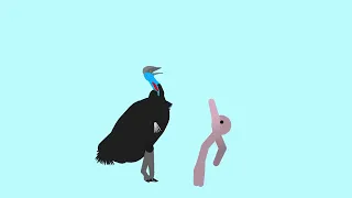 Dwarf Cassowary VS Pig Creature (The Stalking Dwarf)