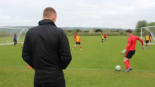 Will Boyle visits the Cheltenham Town academy