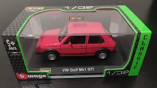 Bburago | Volkswagen Golf Mk1 GTI | 1/32 Scale | Unboxing