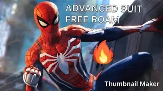 SPIDERMAN PS4 | FREE ROAM Advanced suit