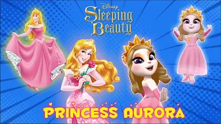 Princess Aurora the Sleeping Beauty Makeover & Cosplay by My Talking Angela 2 New Summer Update