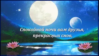 Спокойной ночи вам друзья, прекрасных снов!⭐🌙.