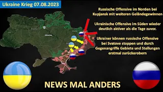 Russische Offensive im Norden weiter erfolgreich - Ukrainische Offensive im Süden wieder aktiver