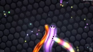 Slither io мод невидимый змей, ТРОЛИНГ! короткий змей против огромного!