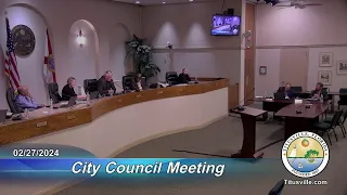 City Council Meeting — 2/27/2024 - 6:30 p.m.