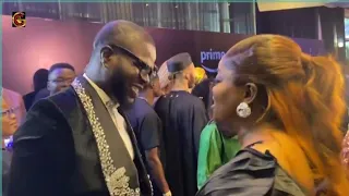 FUNKE AKINDELE & EX HUBBY, JJC SKILLZ RE-UNITE AT HER MOVIE PREMIERE #funkeakindele #jjcskillz