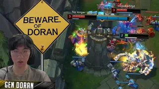 When Diving Doran Goes HORRIBLY Wrong - Best of LoL Stream Highlights (Translated)