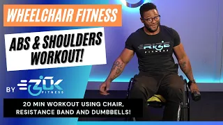 Abs (complete core & obliques) & Shoulders workout for wheelchair users (T level spinal cord injury)