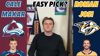 Who should win the Norris trophy, Cale Makar or Roman Josi?