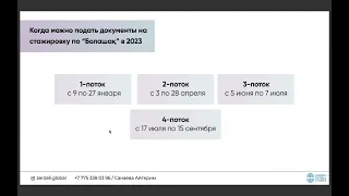 Стажировки за рубежом по программе Болашак