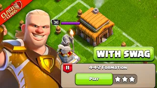 Easily 3 Star on 4-4-2 Formation Challenge with Swag in Clash of clans
