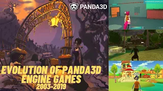 Evolution of Panda3D Engine Games 2003-2019