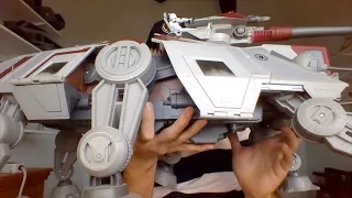 Guy Born Blind reviews Hasbro's 3.75 Star Wars Clone Wars AT-TE walker