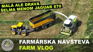 MALÁ ALE DRAVÁ  [ ŠELMA Menom Claas Jaguar 870 = Senáže s krásnou LINKOU ] Farmárska návšteva #80