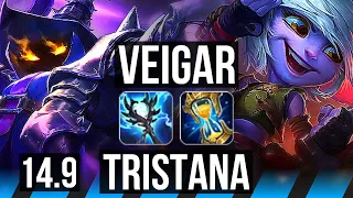 VEIGAR vs TRISTANA (MID) | 54k DMG | EUW Master | 14.9