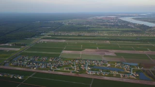 high above home near Mississippi River in Louisiana 4K DJI Mavic Pro maximum altitude