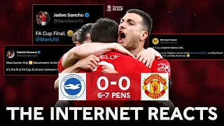 The Internet Reacts Brighton 0-0 (6-7 Pens) Manchester United | Semi-Final | Emirates FA Cup 2022-23