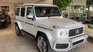 2022 G63 AMG Moonlight White Metallic MBZLA