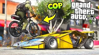 RAMPING COPS ON BIKES!! (GTA 5 Mods - Evade Gameplay)