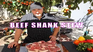 BEEF SHANK STEW IN A CLAY POT ON WOOD FIRE|| BEEF STEW RECIPE IN A CLAY POT