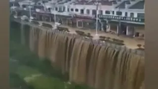China demolishes dams due to massive flooding
