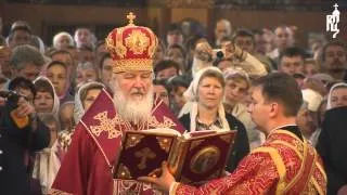 Патриарх совершил литургию в Николо-Угрешском монастыре