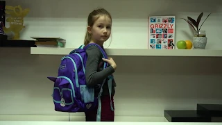 Видеообзор школьного рюкзака с котом для девочек  GRIZZLY RG-966-2