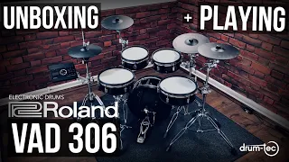 Roland VAD306 TD-17 electronic drums Unboxing & Playing by drum-tec