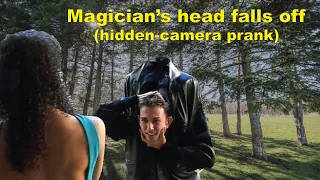 Magician Cyril's head falls off his shoulders