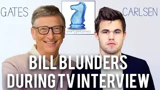 Bill Blunders During TV Interview | Bill Gates vs Magnus Carlsen 2014