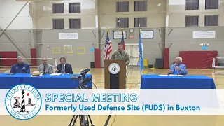 Meeting Regarding Formerly Used Defense Site in Buxton (May 14, 2024)