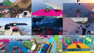 GTA 5 Race Playlist | Around The Map | MegaRamp | Parkour | Face to Face | DNFs | Dune