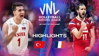 🇹🇷 TUR vs. 🇫🇷 FRA - Highlights | Week 1 | Men's VNL 2024