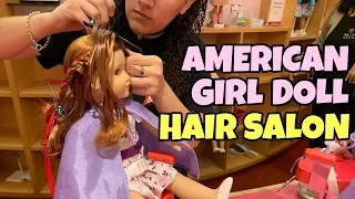 American Girl Doll Gets New Hairstyle at AG Hair Salon